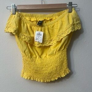 windsor top yellow size S y2k